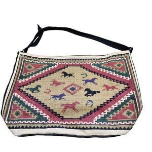 El Paso Saddle Blanket Co Bag Aztec Print Southwestern Western Purse